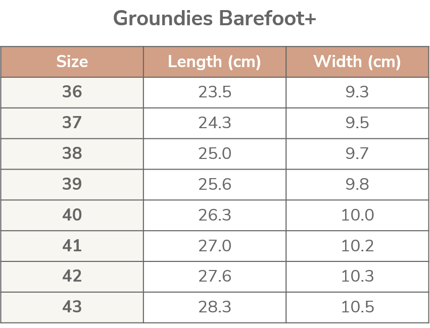 Groundies Amsterdam Barefoot+ Grey