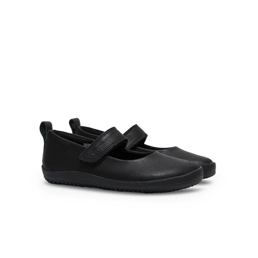 Vivobarefoot Wyn School Preschool Obsidian