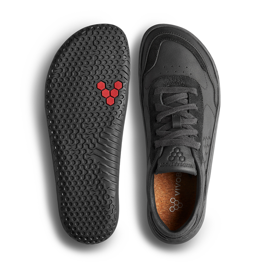 Vivobarefoot Gobi Sneaker Leather Mens Obsidian