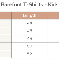 Barefoot Shoes T-Shirt Organic Cotton Kids