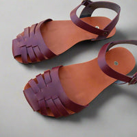 Bioworld Petra Barefoot Sandals - Burgandy