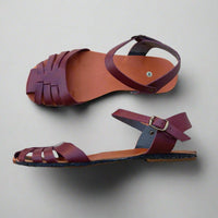 Bioworld Petra Barefoot Sandals - Burgandy