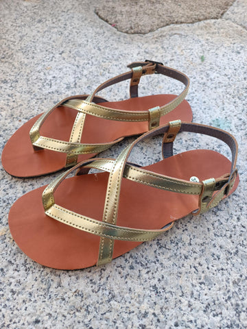 Bioworld Barefoot Huidobro Womens Sandals Gold