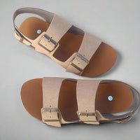 Bioworld Barefoot Unisex Chad Taupe Sandals