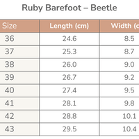 Ruby Barefoot Beetle - Black