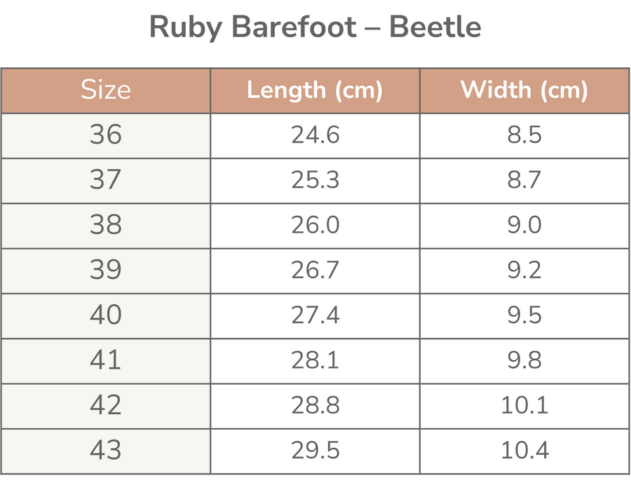 Ruby Barefoot Beetle - Black