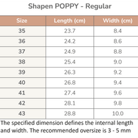 Shapen Poppy Leather Black