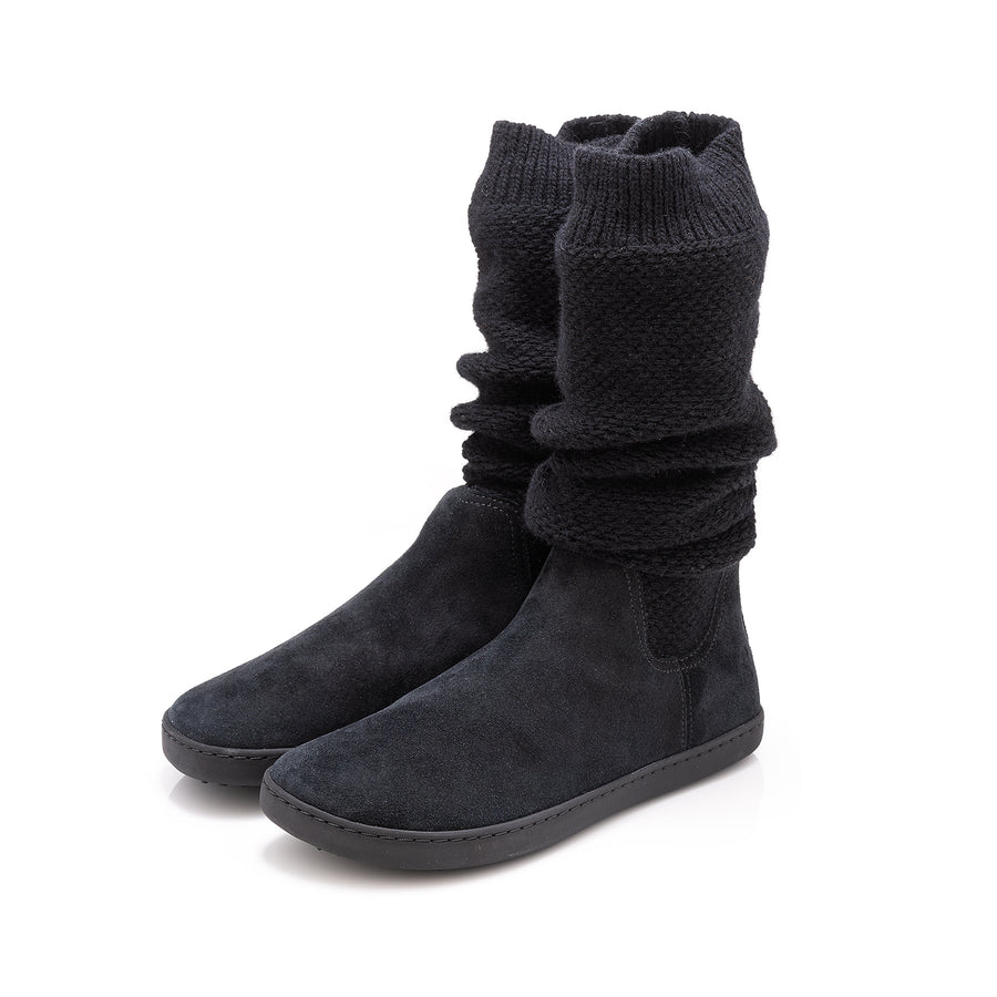 Shapen Knitty Barefoot Boots - Black