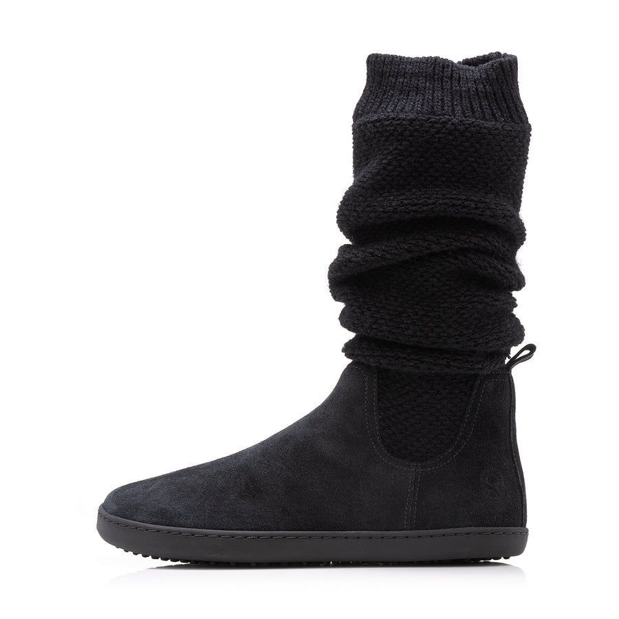 Shapen Knitty Barefoot Boots - Black