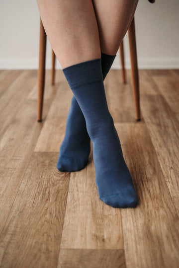 Be Lenka Barefoot Socks Crew Blue