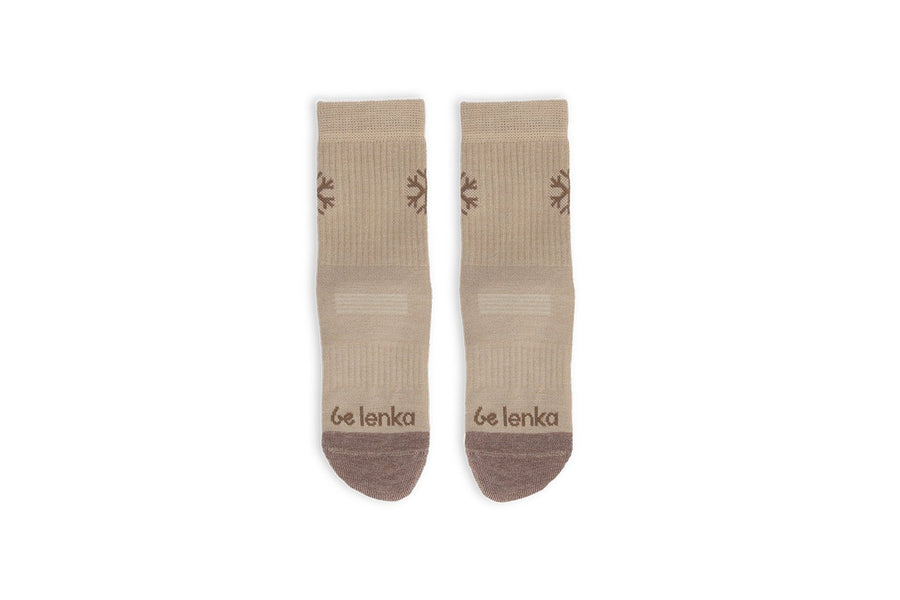 Barefoot Socks Be Lenka Kids Merino Crew Beige