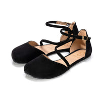 Shapen Orchid Sandals Black Suede