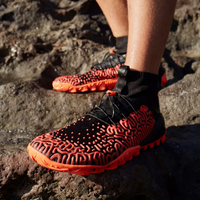 Vivobarefoot ESC Tempest Womens Obsidian Neon Coral