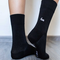 Barefoot Socks Crew Black