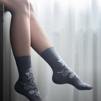 Barefoot Socks Crew - Folk - Grey
